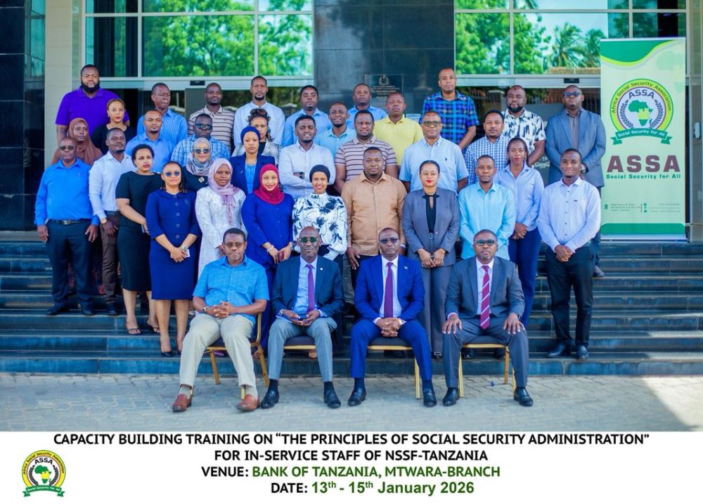 The Principles of Social Security Administration Training for Staff of NSSF Tanzania (Group I) has been successfully conducted and officially closed